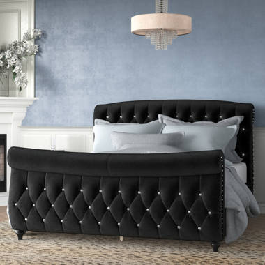 Ballwin upholstered deals sleigh bed king